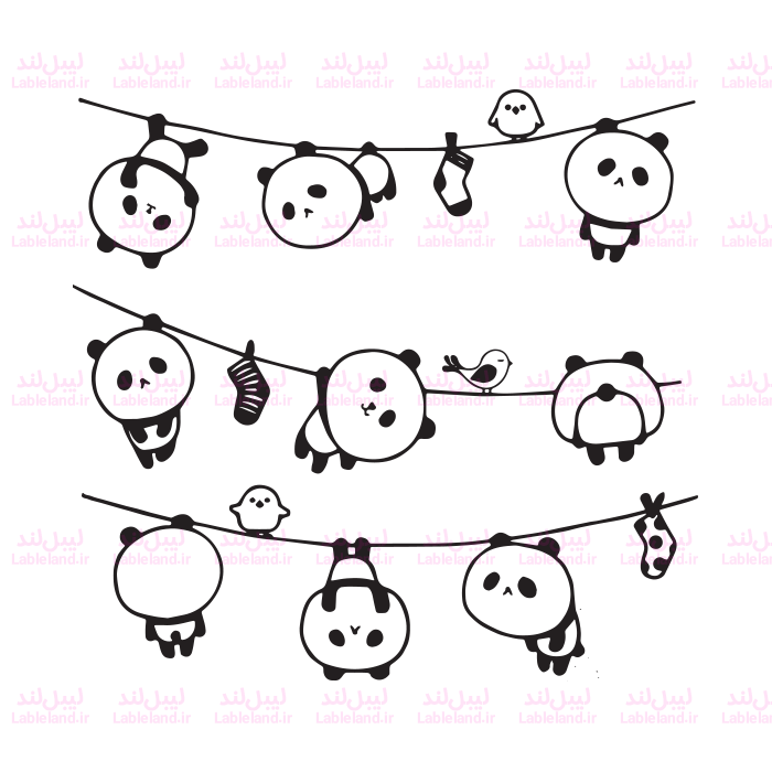 برچسب حرارتی پاندا